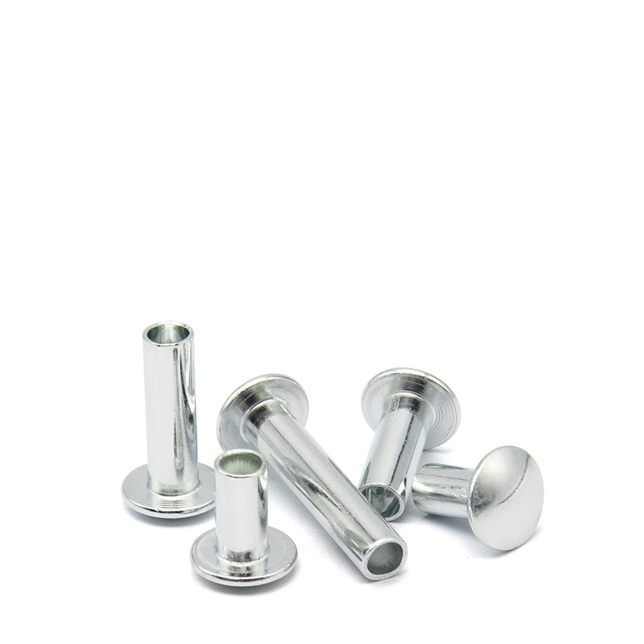 Set 50 cái Đinh tán nửa rỗng nửa đặc thép mạ M5