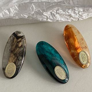 ⚡kẹp tóc mỏ vịt màu hổ phách phong cách retro hàn quốc cho nữ