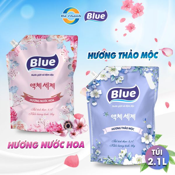 Nước Giặt BLUE Hàn Quốc Hương Nước Hoa Túi 2,1 Lít