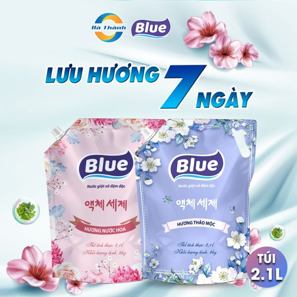 Nước Giặt BLUE Hàn Quốc Hương Nước Hoa Túi 2,1 Lít