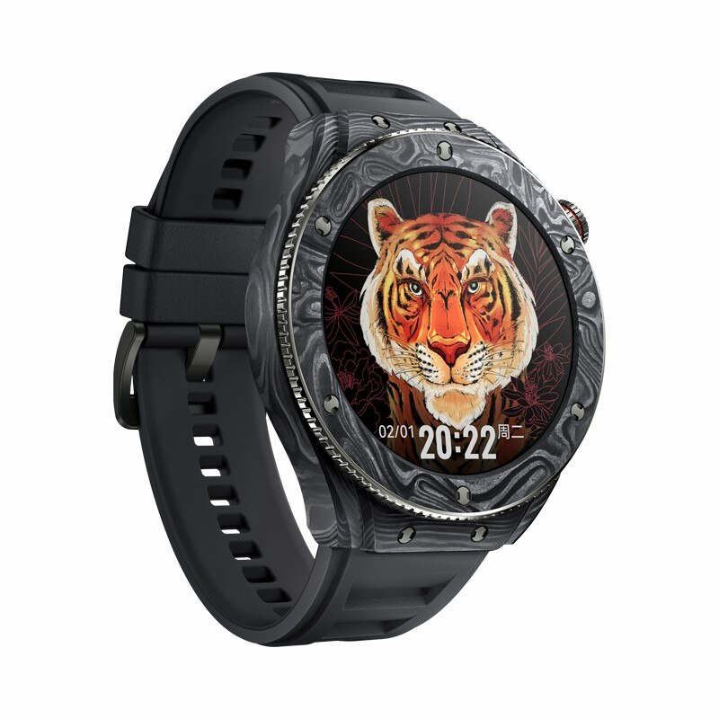 Đồng hồ Huawei Watch GT 3 Tiger | Vỏ Carbon | Kính Sapphire | Lưng gốm
