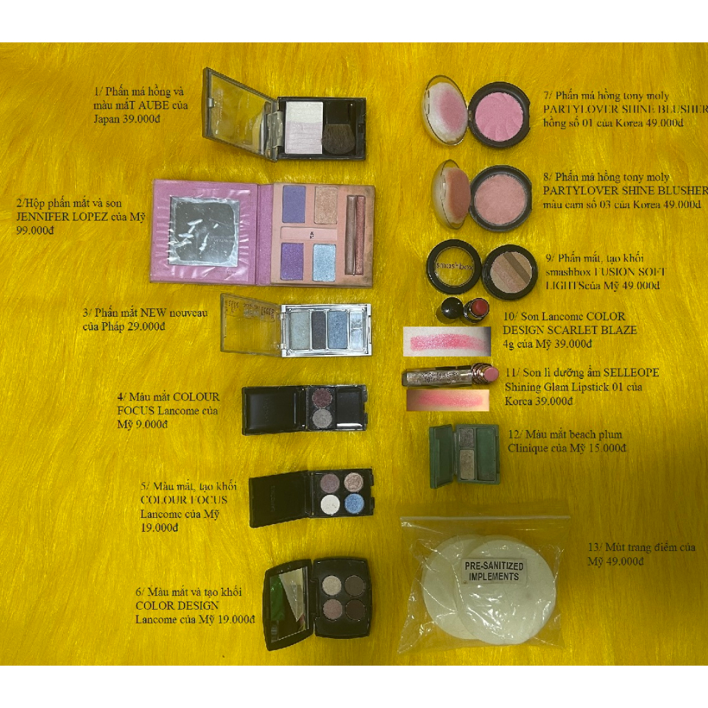 Đồ trang điểm - thanh lý