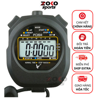 Đồng hồ bấm giây thể thao PC894, bấm giờ mini, đồng hồ bấm giờ học tập chính hãng - ZOKO SPORT