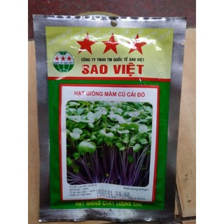 Hạt rau mầm củ cải đỏ gói 50gr