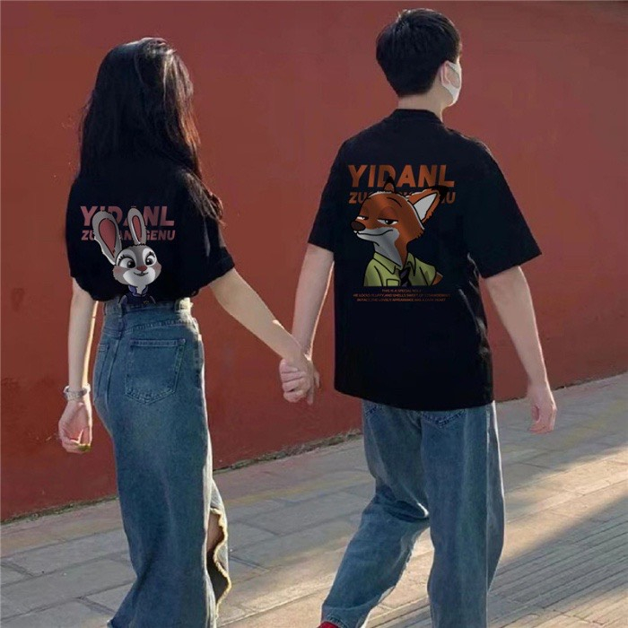 Áo phông nữ tay lỡ SAM CLO phông form rộng dáng Unisex - áo lớp, nhóm, couple in HOẠT HÌNH