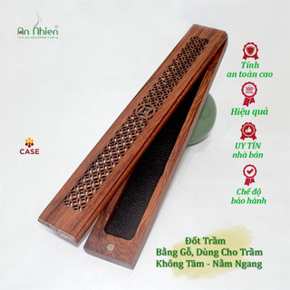 Đốt trầm bằng gỗ – chữ nhật go3