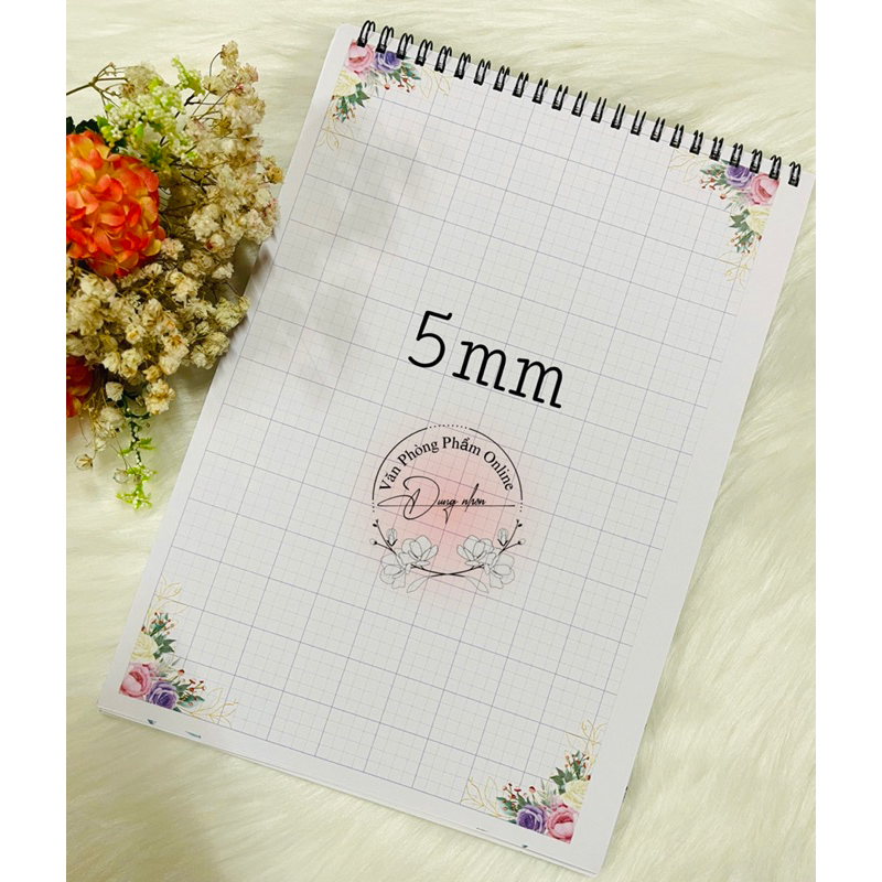 Sổ hoa a4 ôli 5mm