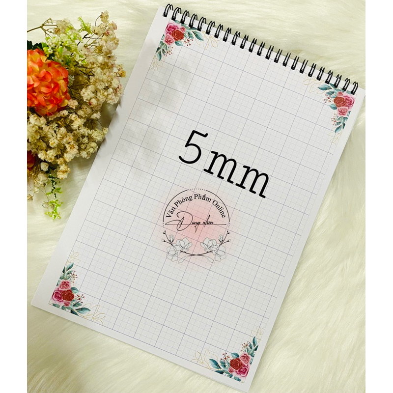 Sổ hoa a4 ôli 5mm