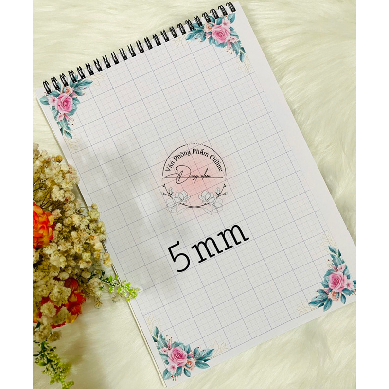 Sổ hoa a4 ôli 5mm