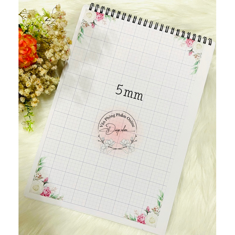 Sổ hoa a4 ôli 5mm