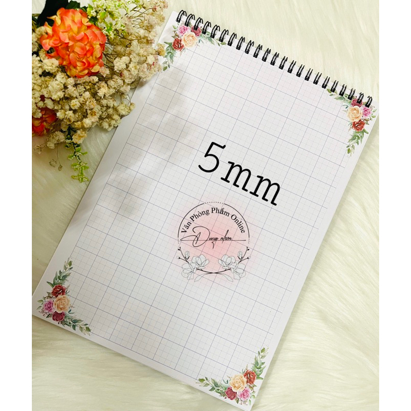 Sổ hoa a4 ôli 5mm