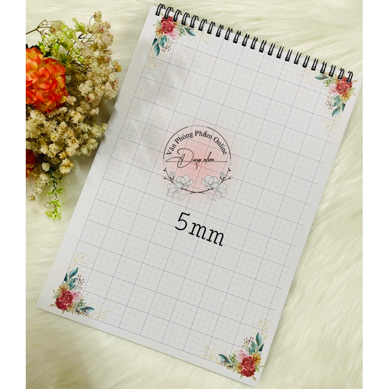 Sổ hoa a4 ôli 5mm