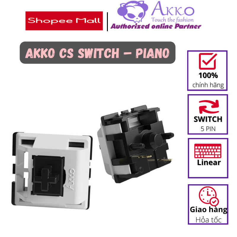 AKKO CS switch – Piano (Lubed / 5 pin / 45 switch)