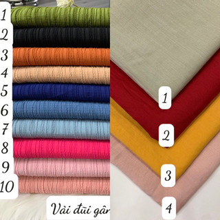 Vải Đũi xước cotton hàng cây cắt mét theo yêu cầu