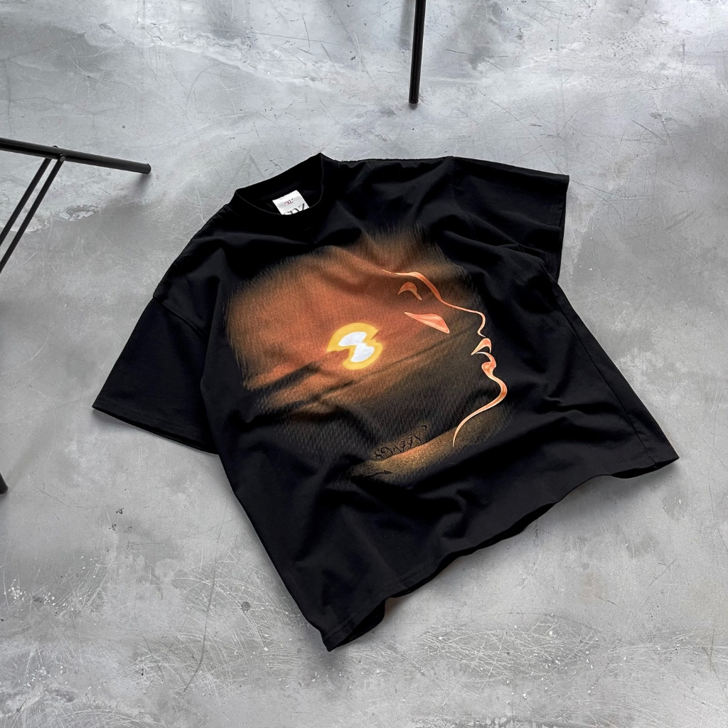 Áo Thun Boxy SNAZZY Unisex Nam Nữ Chất Liệu Cotton Chính Hãng - SUNSET