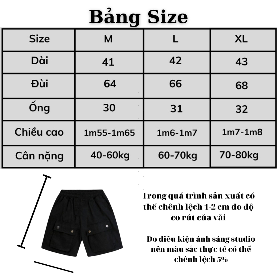 Quần Short Nam Kaki Túi Hộp SUNDEE Fashion From Dáng Năng Động Hàn Quốc
