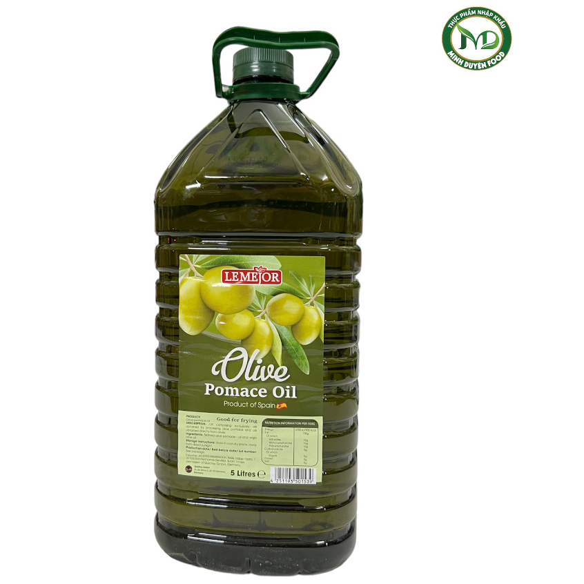 Can 5Lit dầu oliu Minh Duyên - dầu oliu nhập khẩu Tây Ban Nha poamce 5Lit