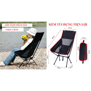 Ghế gấp gọn full nhôm cắm trại, dã ngoại, câu cá, Ghế xếp dã ngoại - ghế du lịch phượt câu cá - Ghế camping