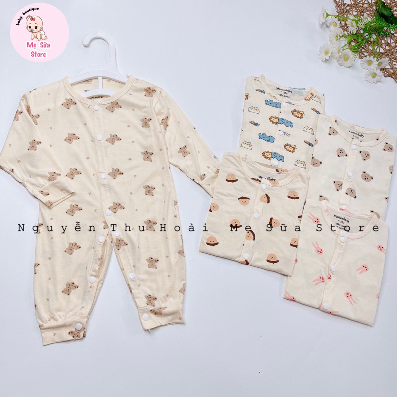 Sleepsuit chất petit siêu mát cùng hoạ tiết hàn quốc cho bé trai/bé gái