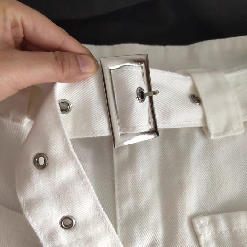 QUẦN JEAN TÚI HỘP LOANG MÀU HỒNG TRẮNG CÁ TÍNH