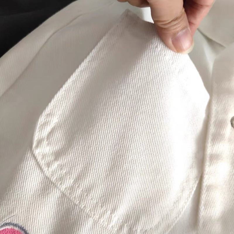 QUẦN JEAN TÚI HỘP LOANG MÀU HỒNG TRẮNG CÁ TÍNH