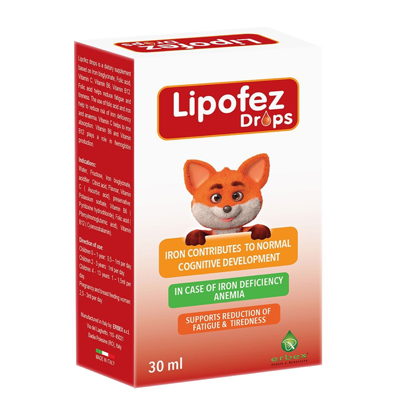 Lipofer. Bổ sung sắt sinh học cho trẻ sơ sinh