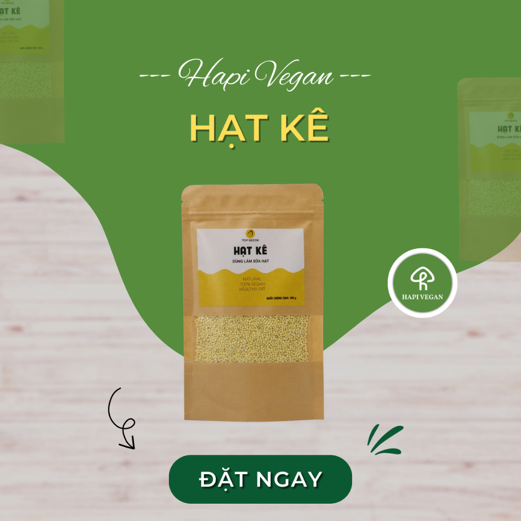 Hạt kê nếp vàng đặc sản Nghệ An bao dẻo, đã tách vỏ nấu bánh kê, chè kê, cháo kê 100g