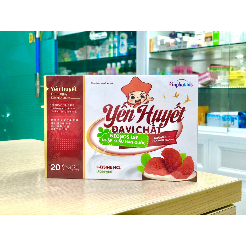 Yến Huyết Đa Vi Chất - Hỗ trợ giảm mệt mỏi do kém ăn thiếu ngủ (Hộp 20 ống x 10ml)