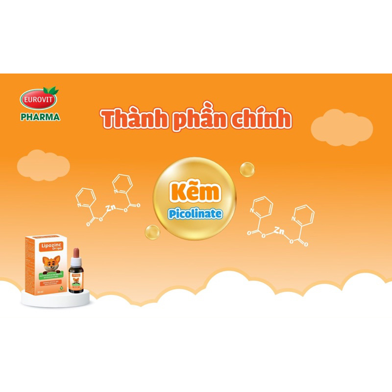 Lipozinc lọ 30ml, nhỏ giọt cho trẻ sơ sinh