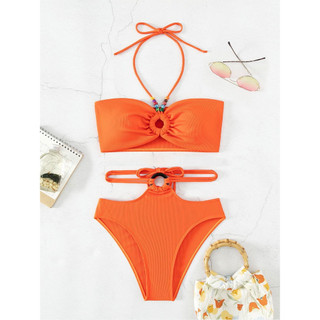Bikini cam carot chất gân phối khoen