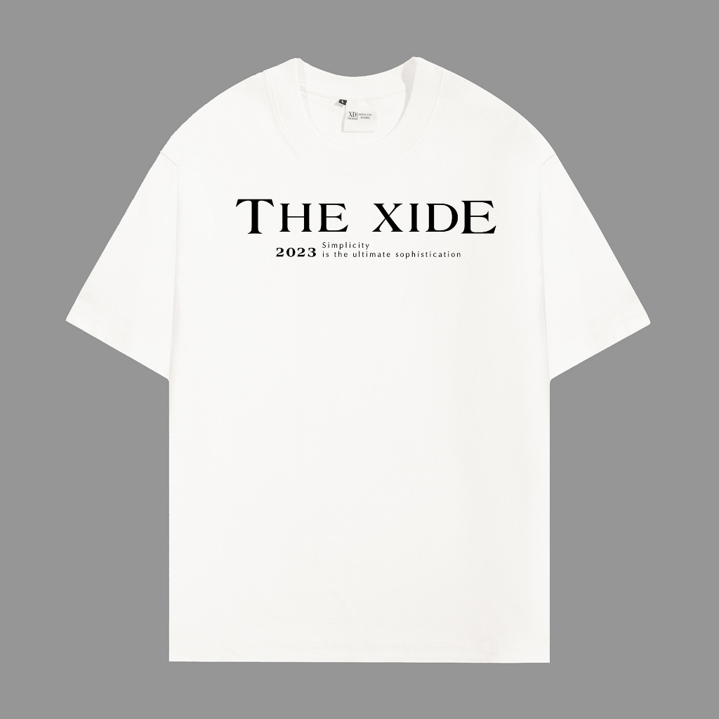 Áo thun The Xide áo phông unisex hình in chữ form rộng chất cotton 2 chiều định lượng 250gr co giãn