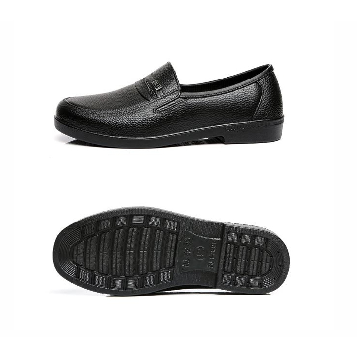 Giày cao su đi mưa vân da cao cấp