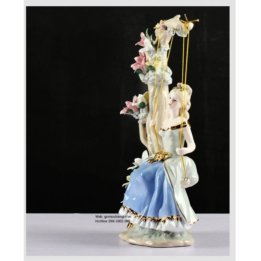 Tượng Sứ Cô Gái Châu Âu