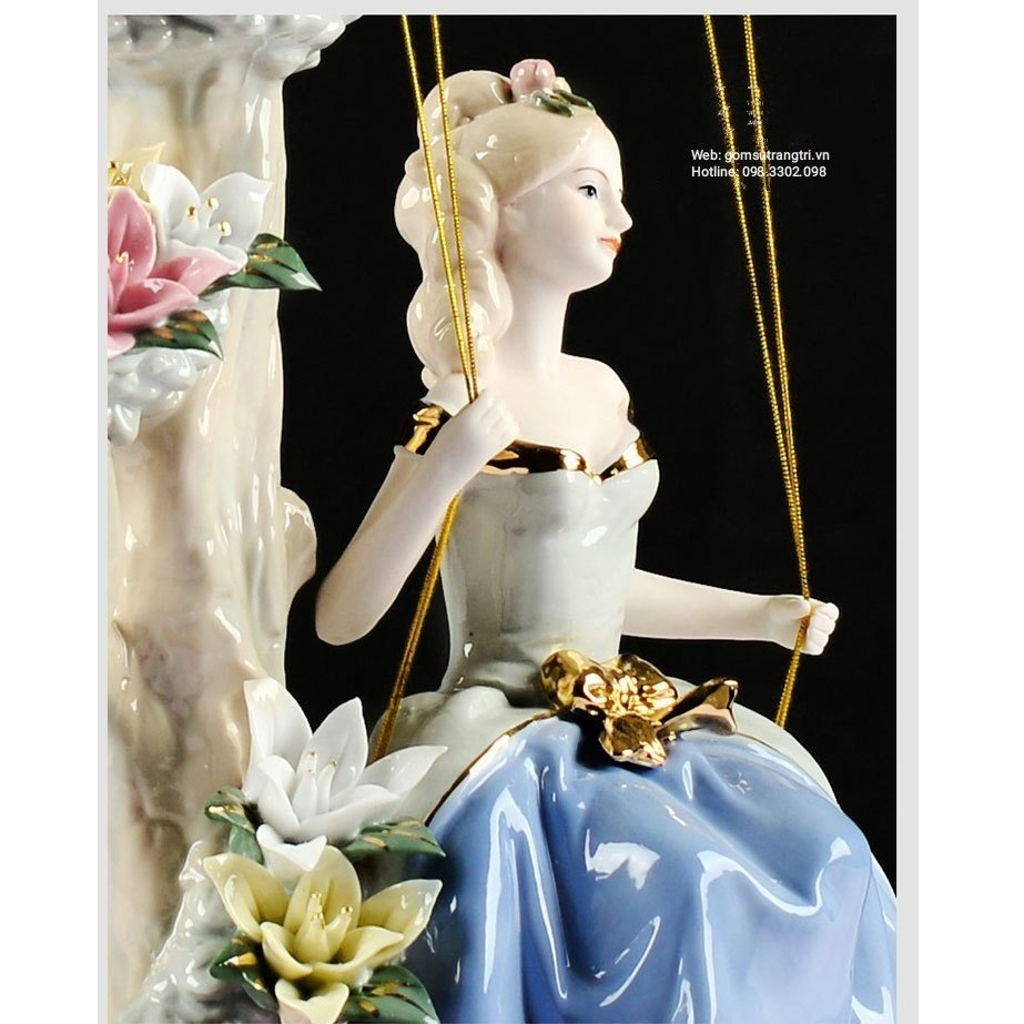 Tượng Sứ Cô Gái Châu Âu