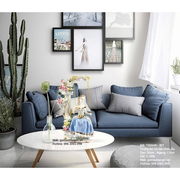 Tượng Sứ Cô Gái Châu Âu