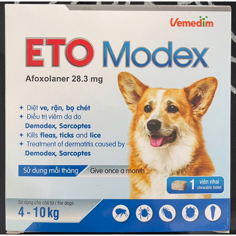 ETO Modex hộp 1 viên Nhai cho Chó