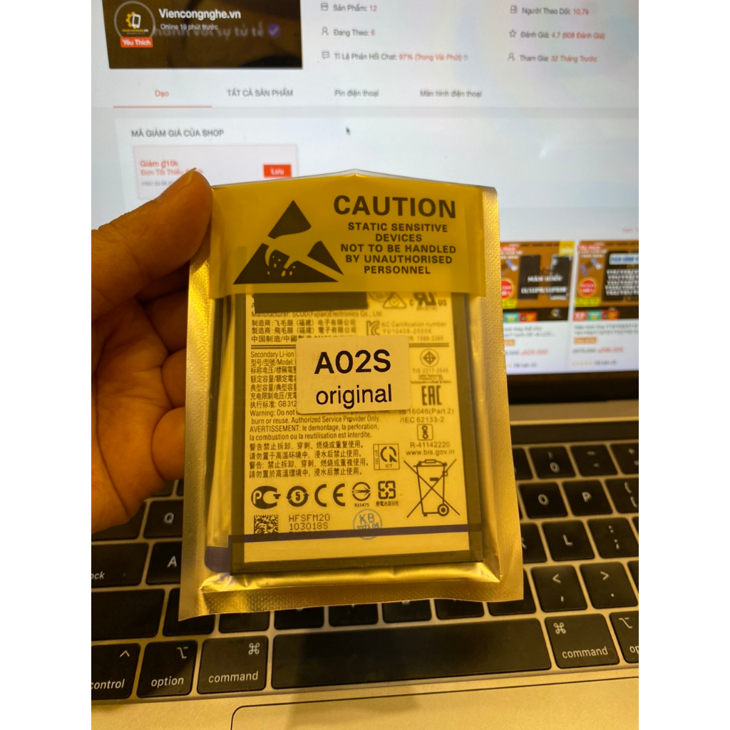 Pin chuẩn Samsung A02S/A03S/A04/A04S/A10/A11/A23/A310/A51/A8/J7 PLUS/J7 PRIME