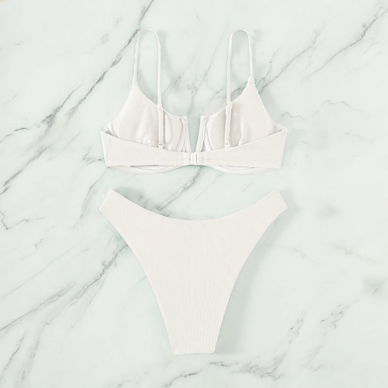 Bikini cúp ngực phối màu dễ thương