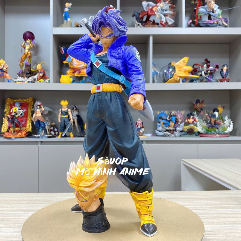 Future Trunks dáng đứng có 2 đầu thay thế Super Saiyan  hàng cao cấp siêu thực