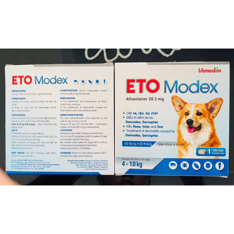 ETO Modex hộp 1 viên Nhai cho Chó
