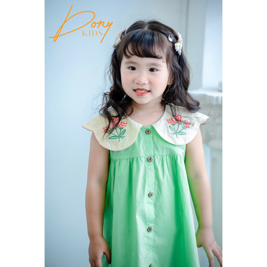 Váy cho bé gái 8kg đến 40kg YOYOKIDS, chất liệu cotton cao cấp kiểu dáng babydoll thoải mái cho bé vui chơi cafe
