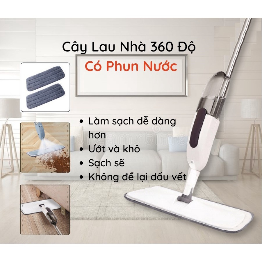 Chổi Lau Nhà Phun Sương 2in1 - Cây Lau Nhà Thông Minh Có Bình Xịt Nước Tiện Lợi Sạch Sẽ | BigBuy360 - bigbuy360.vn