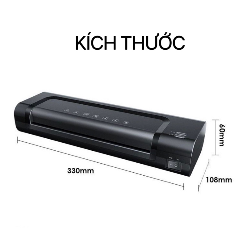 Máy ép nhiệt plastic Deli khổ A4 ép ảnh ép giấy tờ ép thẻ học flashcards, học liệu cho bé máy ép mini văn phòng gia đình