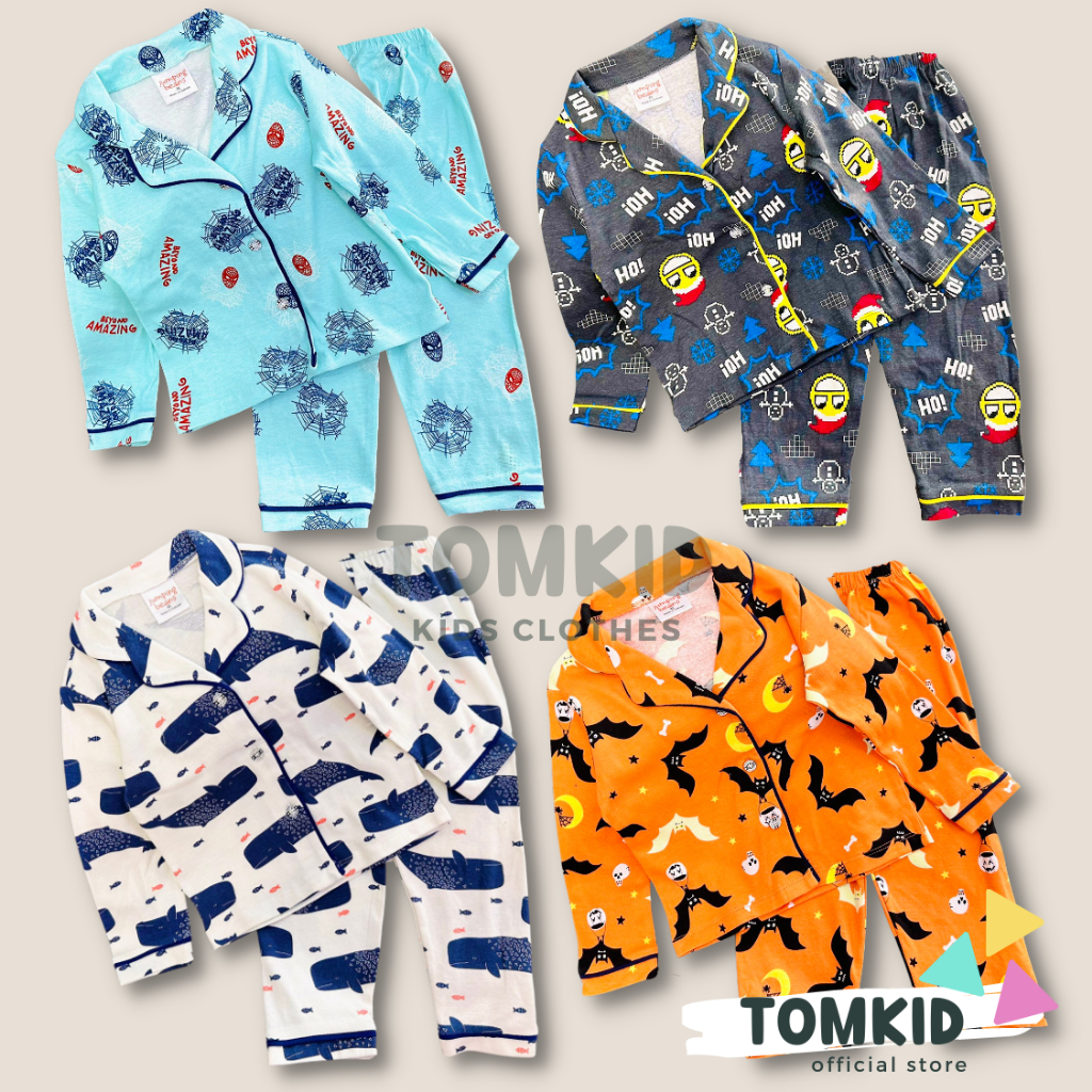 Đồ bộ cho bé trai, bộ pijama bé trai cotton Tomkids 9-23KG