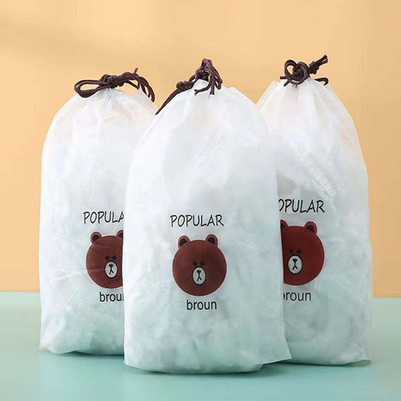 Màng Bọc Thực Phẩm ( Túi 100 Cái ) Chất Liệu Pe Cao Cấp, Có Chun Co Giãn Và Tái Sử Dụng