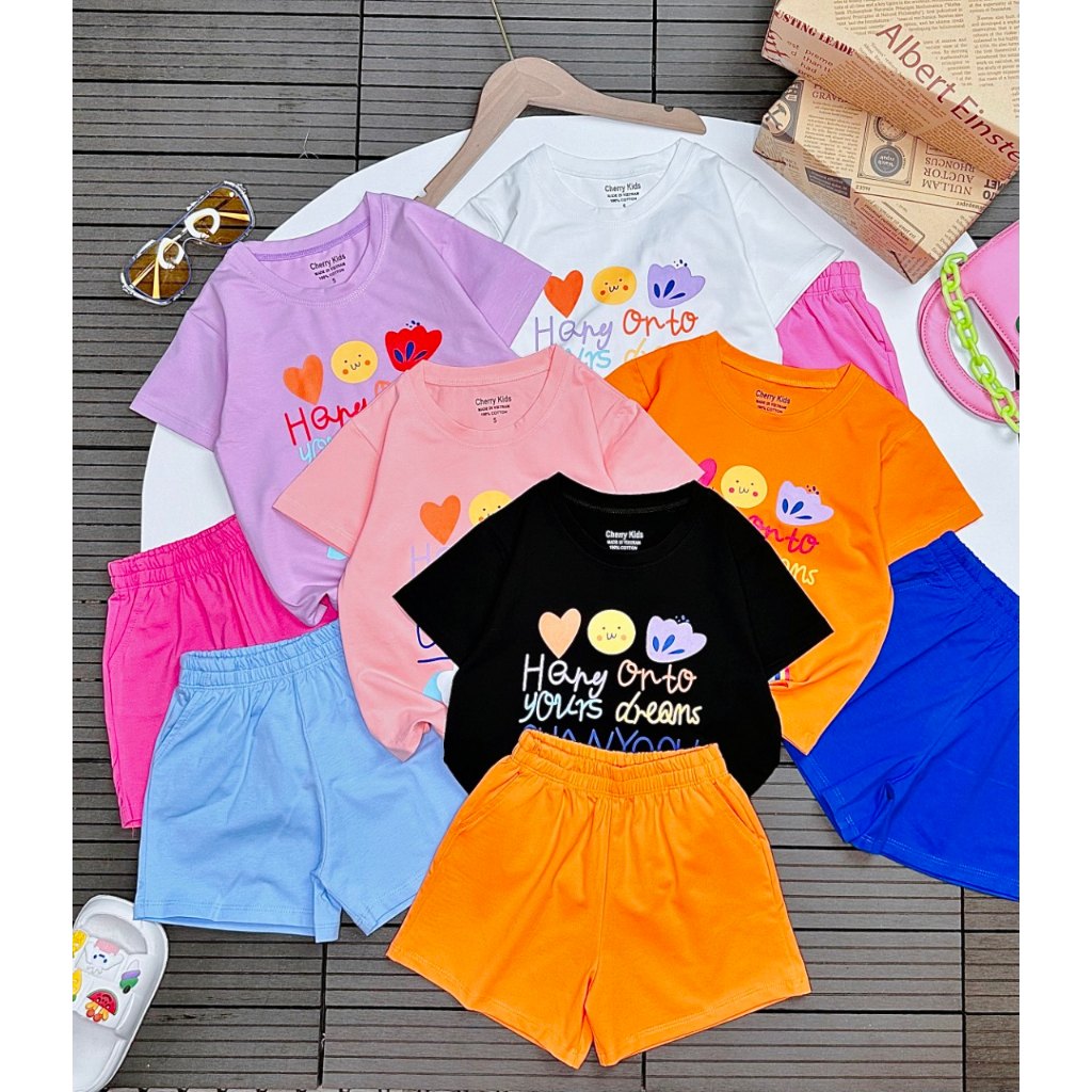 Đồ bộ bé gái quần đùi 5 Màu