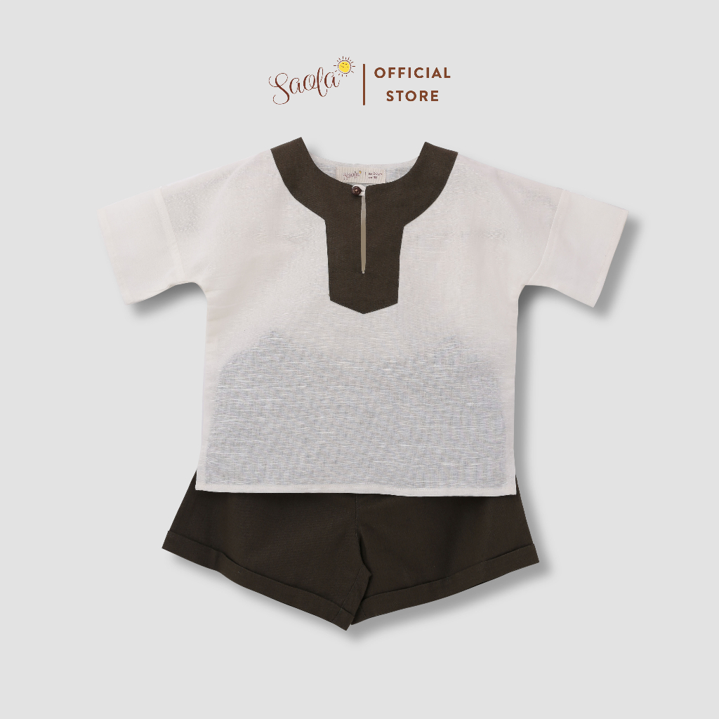 Bộ Quần Áo Bé Trai Chất Linen Mềm Mịn Thoáng Mát - BARON SET - SEL001 - SAOLA KIDS CLOTHING