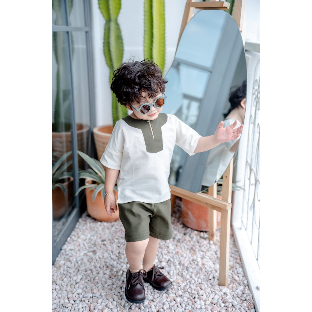 Bộ Quần Áo Bé Trai Chất Linen Mềm Mịn Thoáng Mát - BARON SET - SEL001 - SAOLA KIDS CLOTHING