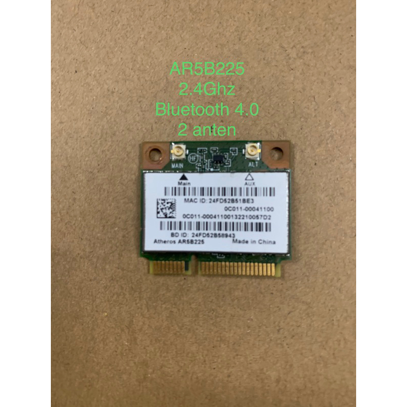 Card wireless + Bluetooth PCI-E cho laptop acer asus dell sony toshiba