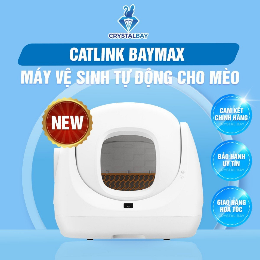 Máy Vệ Sinh Tự Động Cho Mèo Catlink Baymax - Crystal Bay